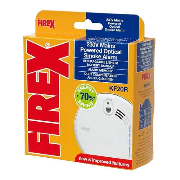 Kidde FireX KF20R Optical Smoke Alarm with Rechargeable Battery Backup