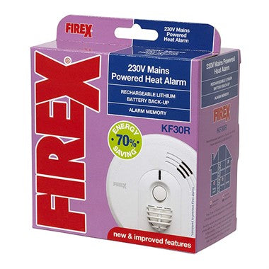 Kidde FireX KF30R Heat Alarm with Rechargeable Battery Backup